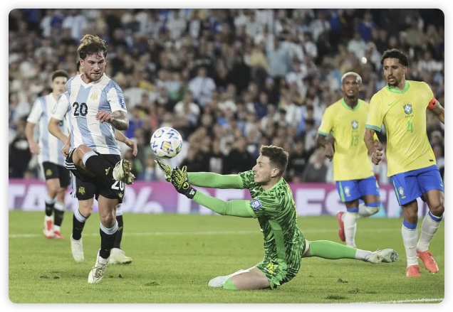 恩佐传射小蜘蛛破门 梅西缺战阿根廷4-1双杀巴西 